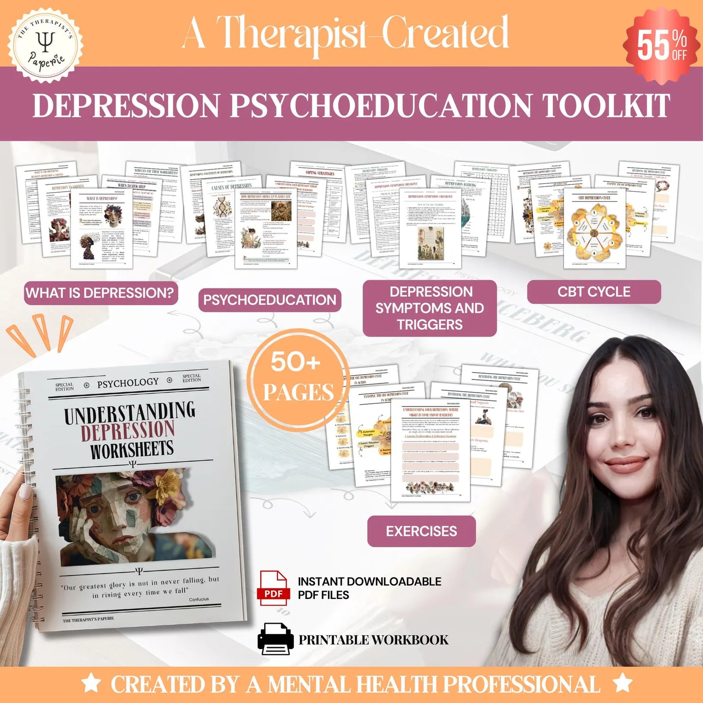 Depression Psychoeducation Worksheets