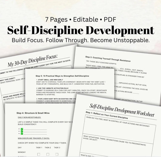Transform Your Habits Self Discipline Challenge